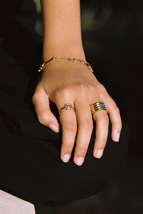 NOMADIC STACKED RING GOUD
